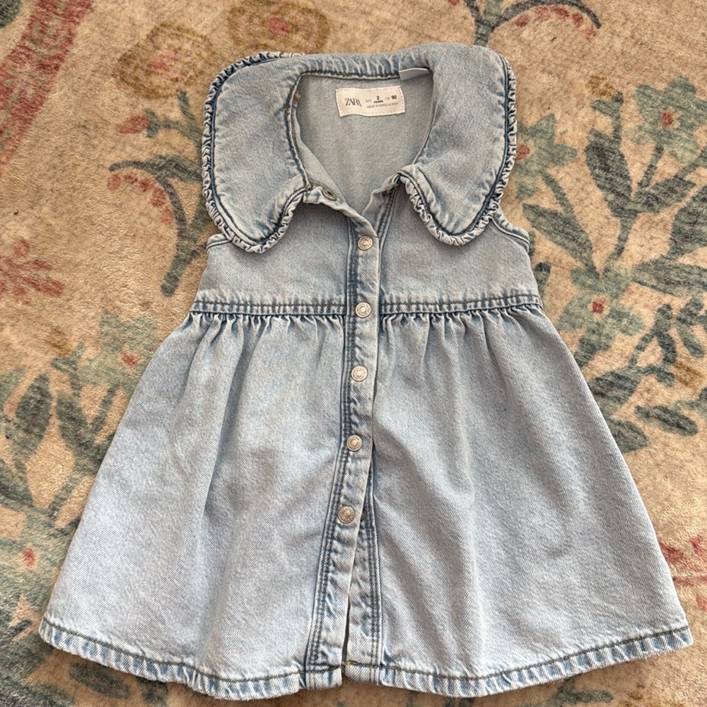 Zara Soft Blue Denim Shirt